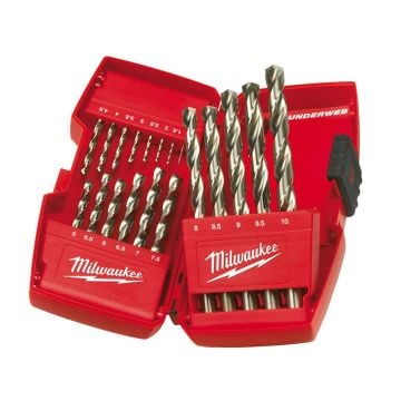 Milwaukee HSS-G Thunderweb D338 Metal Drill Bit Set x19 Pcs 4932352374