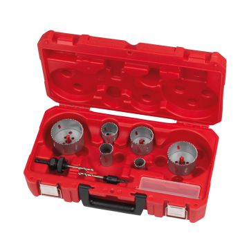 Milwaukee 4932464719 Contractor Bi-Metal Hole Saw Set x10 Pcs