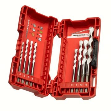 Milwaukee 4932471112 Multi-Material Drill Bit Set x8 Pcs
