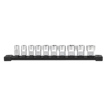 Milwaukee 3/8" Drive Metric Chrome Socket Set x10 Pcs 4932492507