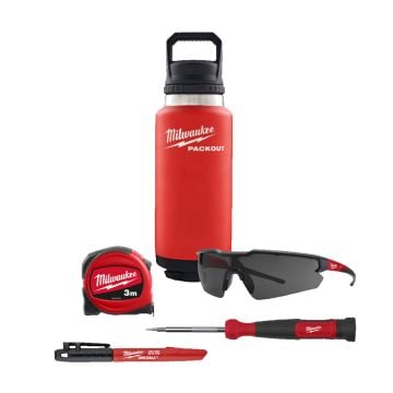 Milwaukee PACKOUT 5 Piece Tool Set Inc Chug Bottle With Lid 4932499152 
