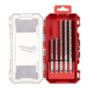 Milwaukee 4932500063 SDS+ MX4 Drill Bit Set In PACKOUT Carry Case x5 Pcs