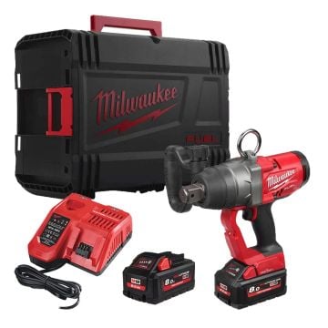 Milwaukee M18 FUEL ONEFHIWF1-802X ONE-KEY 18v 1" Impact Wrench Inc 2x 8.0Ah Batts