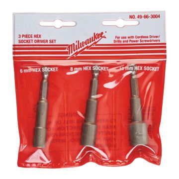 Milwaukee 1/4" Hex Socket Driver Set 49663004