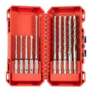 Milwaukee 4932492117 10 Piece M2 2 Cut SDS+ Drill Bit Set