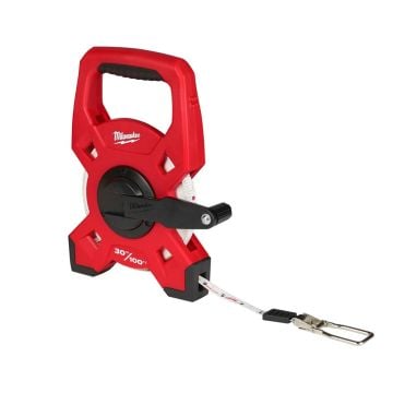 Milwaukee 48225330 LTF Fibreglass Open Reel Long Tape Measure 30m/100ft