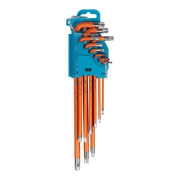 Ox Tools Pro P-322709 Tamperproof Long Torx Key Set x9 Pcs