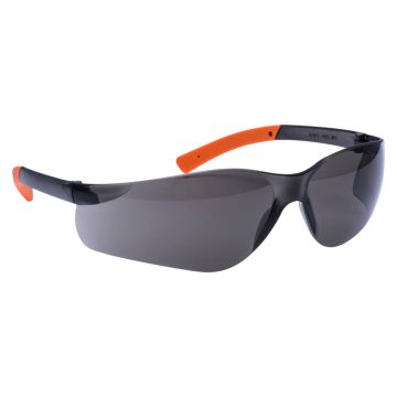 Portwest PW38SOR PW38 Pan View Spectacles Smoke/Orange