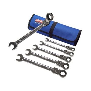 Faithfull FAISPARAT6SR High-Performance Ratchet Combination Spanner Set x6 Pcs