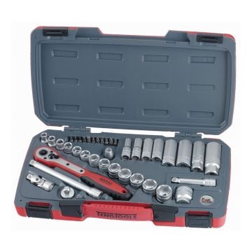 Teng Tools T3839 MECCA PRO 3/8" Drive Socket Set 6PT Metric x39 Pcs