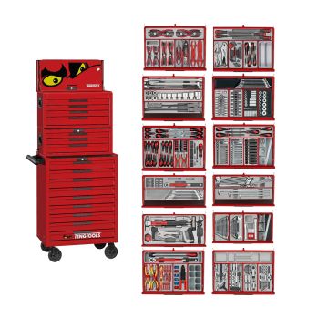 Teng Tools TKS26R1033T PRO35 26" Mega Master Tool Kit x1033 Pieces Red