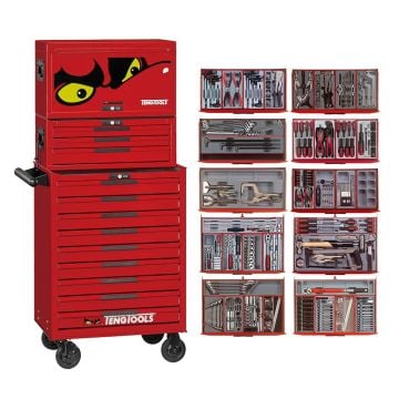 Teng Tools TKS26R753T PRO35 26" Stack Tool Kit x753 Pieces Red