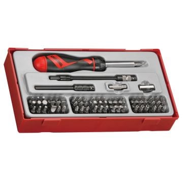 Teng Tools TTMD74 Ratcheting Screwdriver Bit Set TT1 x74 Pcs