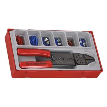 Teng Tools TTCP121 Crimping Tool & Assorted Terminals x121 Pcs