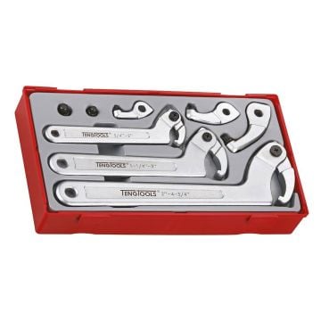 Teng Tools TTHP08 Hook & Pin Wrench Set x8 Pcs