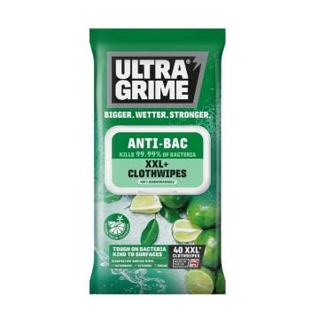 UltraGrime 5440 Anti-Bacterial Cloth Wipes Inc 40 Wipes
