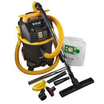 V-TUF MINIPLUS240 M-Class 20L 1200w Wet & Dry Dust Extractor 240v