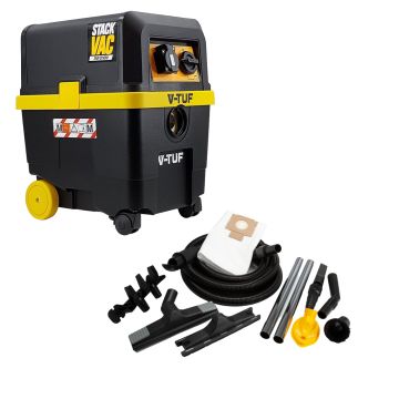 V-TUF STACKVAC - SYNCRO M-Class 30L Wet & Dry Dust Extractor 240v