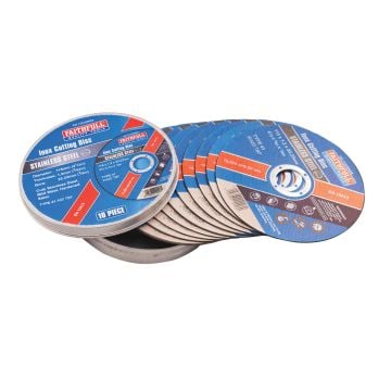 Faithfull 11510INOX 115mm Inox Grinding Discs x10 Pcs