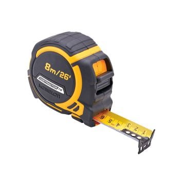 Komelon PTS82EQD 8m (26ft) Contractors Tape With Belt Clip