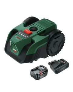 Bosch Green VISIMOW18V-100 18v Cordless Autonomous Robotic Lawn Mower Inc 1x 4.0Ah Battery&nbsp;06008E1070