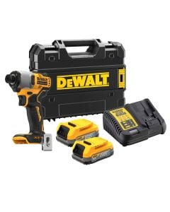 DeWalt DCF840E2T-GB 18v Cordless Impact Driver Inc 2x 1.7Ah Powerstack Batteries