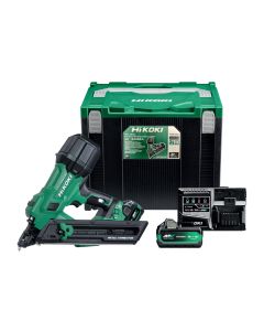 HiKOKI NR1838DKAJXZ Cordless 18v 38mm Metal Connector Nail Gun Inc 2x 5.0Ah Batteries