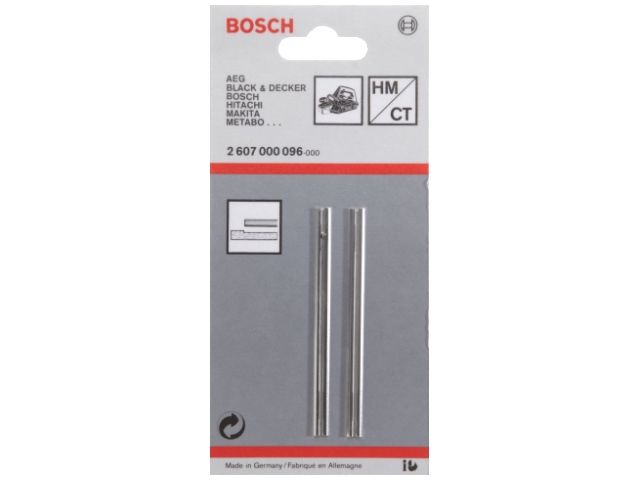 Bosch Planer Blades 82mm Pack of x2 2607000096