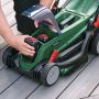 Bosch Green UniversalRotak 2x18V-37-550 Twin 18v Brushless Lawn Mower Inc 2x 4.0Ah Batts