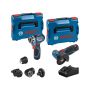 Bosch Professional GSR 12V-35 FC Drill Driver & GWS 12V-76 Angle Grinder 10.8v / 12v Twin Kit Inc 2x 3.0Ah Batts