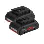 Bosch Professional GBA 18v ProCORE Battery 4.0Ah 1600A016GB Twin Pack