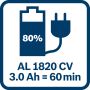 Bosch Professional AL 1820 CV 14.4v / 18v Li-ion Battery Charger 2607225426