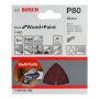 Bosch Delta Sanding Sheets 80G 5 Pack Expert for Wood 2608621686