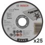 Bosch Rapido Straight Cutting Disc Expert for Inox 115mm x25 Pcs