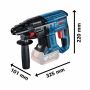 Bosch Professional GBH 18V-21 SDS+ Plus Rotary Hammer Drill Body Only In L-Boxx 136