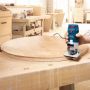 Bosch Professional GKF 600 1/4" Palm Router/Laminate Trimmer Kit inc Extra Bases
