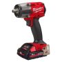 Milwaukee M18 FUEL FMTIW2F12-302X 18v 1/2" Impact Wrench With Friction Ring Inc 2x 3.0Ah Batts