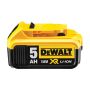 DeWalt DCB184X2 18v 5Ah Li-Ion XR Slide Battery Twin Pack