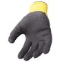 DeWalt DPG70L EU Rubber Coated Latex Gripper Gloves - Black/Yellow Large