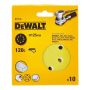 DeWalt DT3105-QZ ROS QUICK FIT Sanding Discs 125mm 120 Grit x10 Pcs for DCW210N & DWE6423