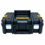 DeWalt DWST1-70703K TSTAK II Suitcase Flat Top Tool Storage Box & TSTAK Caddy For Small ToughCase Sets Twin Kit