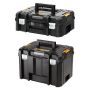 DeWalt DWST1-71195K TSTAK VI Deep Tool Storage Box & TSTAK II Suitcase Flat Top Tool Storage Box Twin Kit