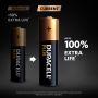 Duracell Plus AA Alkaline Batteries +100% x4 Pcs