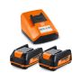 Fein Select+ 12v Battery Starter Set inc 2x 2.5Ah Batts & ALG50 Charger