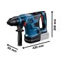 Bosch Professional GBH 18V-34 CF BITURBO Brushless SDS+ Plus Rotary Hammer Drill Body Only In Carry Case