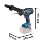 Bosch Professional GSR 18V-150 C BITURBO Brushless Drill Driver Body Only In L-Boxx