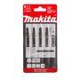Makita A-85634 B-11 Clean Cut Wood Jigsaw Blade Pack 75mm x5 Pcs