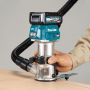 Makita RT001GZ21 40v Max XGT 1/4" & 3/8" Brushless Router Body Only In Makpac Carry Case With Trimmer Guide