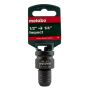 Metabo 628836000 1/2" Sq to 1/4" Hex Impact Wrench to Driver Adaptor
