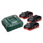 Metabo 685101000 18v Basic Set inc 3x 3.5Ah LiHD Batteries & ASC 30-36 V Charger